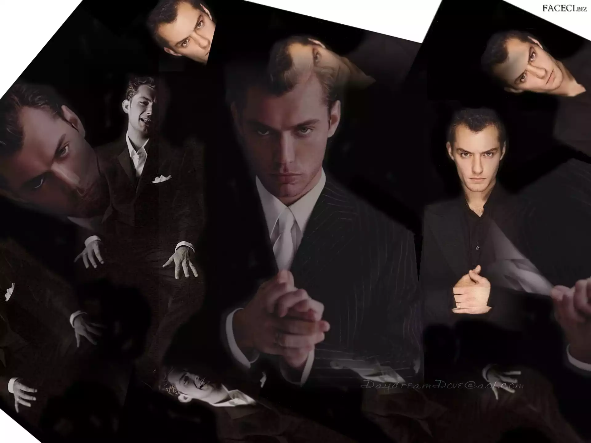 Jude Law, złożone ręce